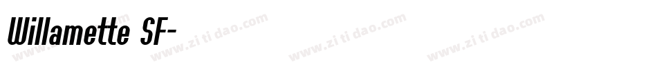 Willamette SF字体转换